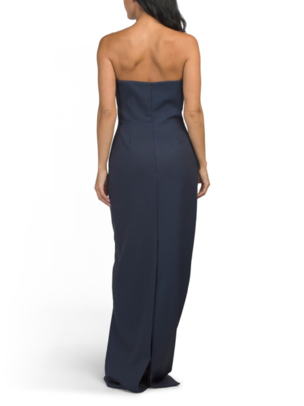 RENE BY RENE RUIZ Strapless Embroidered Floral Applique Column Gown - Picture 2 of 3
